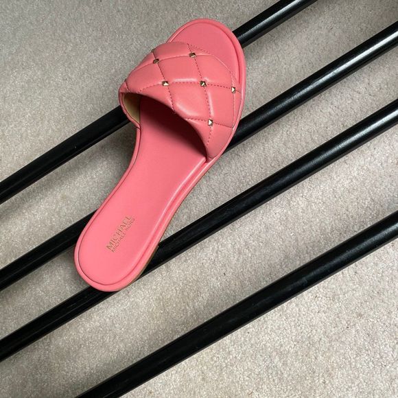 MICHAEL KORS Women Hayworth Studded Slide Sandals - NEW NWOB - Picture 5 of 8